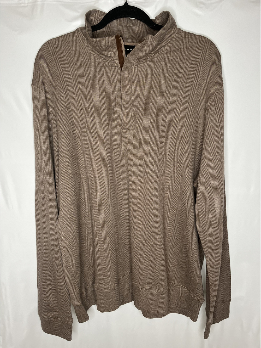 NWT Tahari Men's Brown/1/4 Zip Pullover Size XL